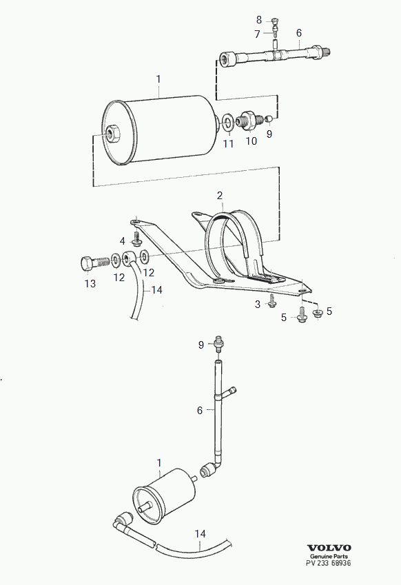 Volvo 1276068 - Fuel filter parts5.com