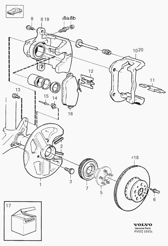 Volvo 6848902 - Disc frana parts5.com