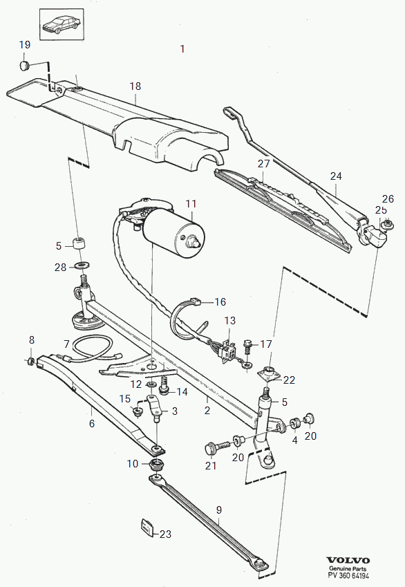 Volvo 271491 - Lamela stergator parts5.com