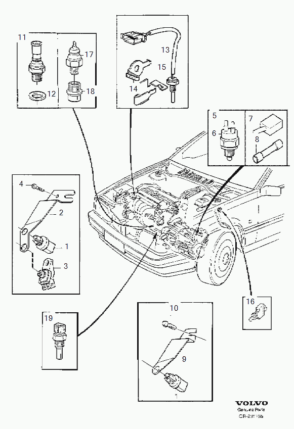 Volvo 3 545 696 - Sender Unit, oil pressure parts5.com