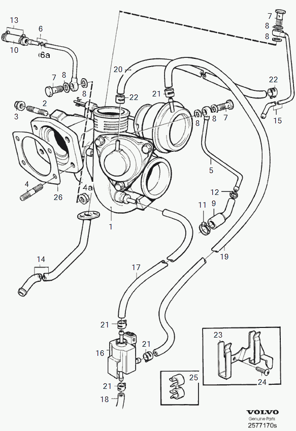 Volvo 8642450 - Seal, turbine inlet (charger) parts5.com