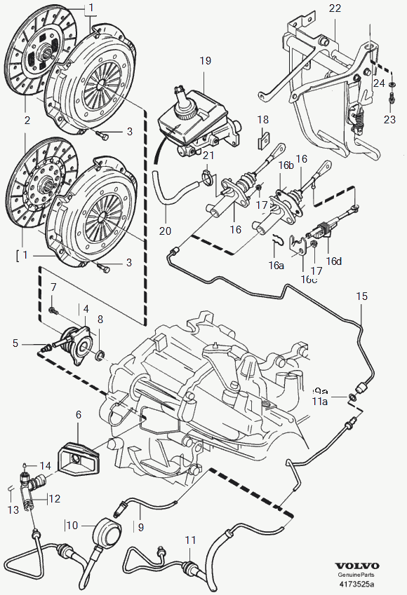 Volvo 9181322 - Central Slave Cylinder, clutch parts5.com