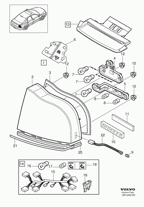 Volvo 989757 - Żiarovka pre osvetlenie prístrojového panelu parts5.com