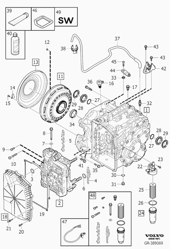 Volvo 1161838 - Automaatkäigukasti õli parts5.com