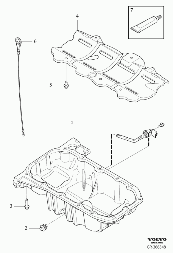 Volvo 30 711 617 - Sealing Plug, oil sump parts5.com