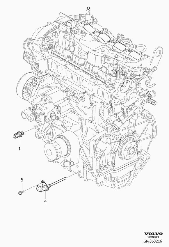 Volvo 30757396 - Sender Unit, oil pressure parts5.com