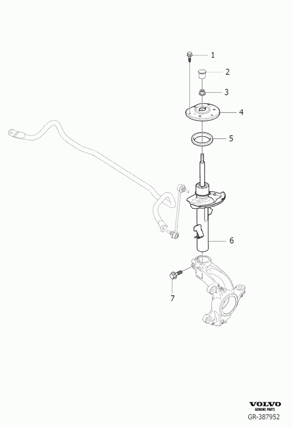 Volvo 31317794 - Shock Absorber parts5.com