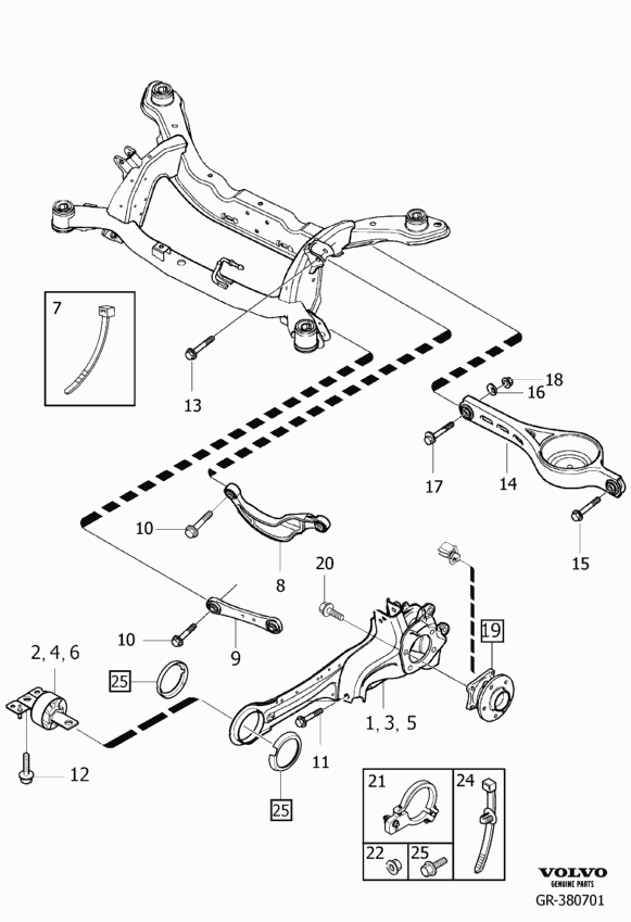 Volvo 31202762 - Brat, suspensie roata parts5.com