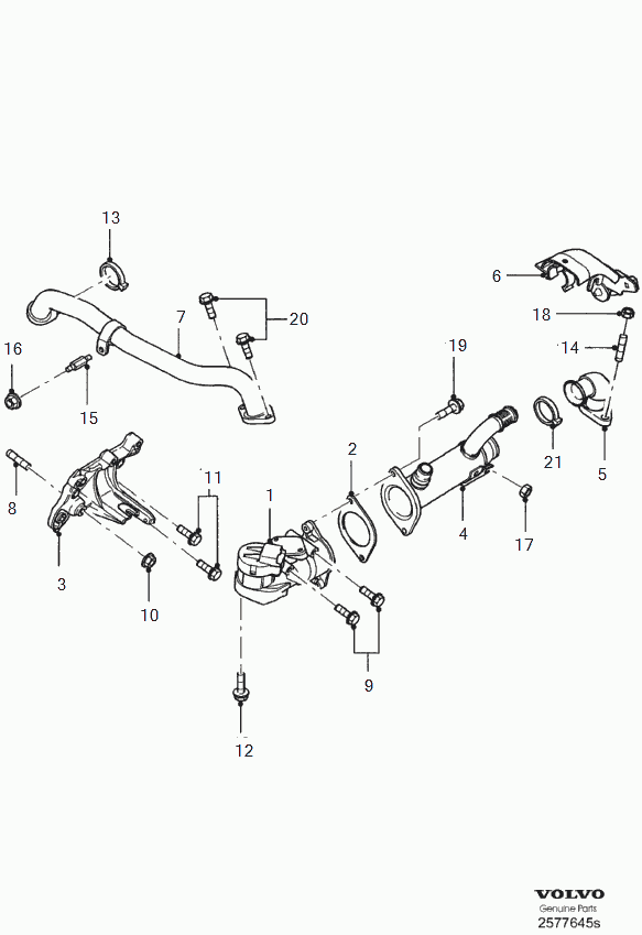 Volvo 36000980 - EGR Valve parts5.com