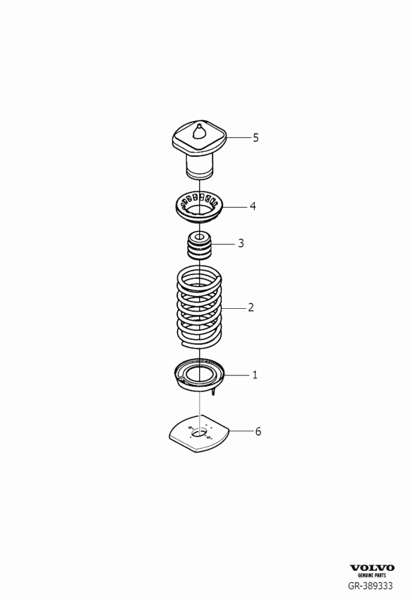 Volvo 30714527 - Spring Cap parts5.com