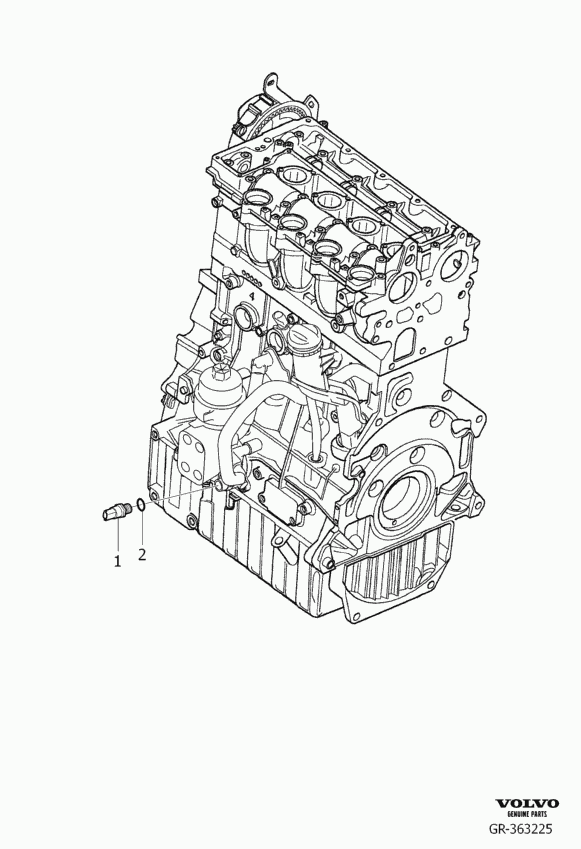 Volvo 3 072 522 9 - Capteur, pression d'huile parts5.com