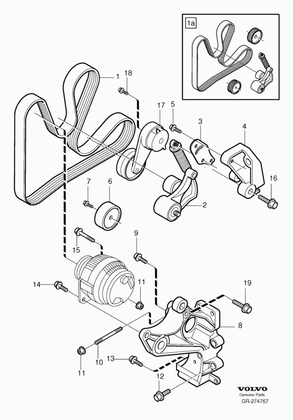 Volvo 8642562 - Ιμάντας poly-V parts5.com