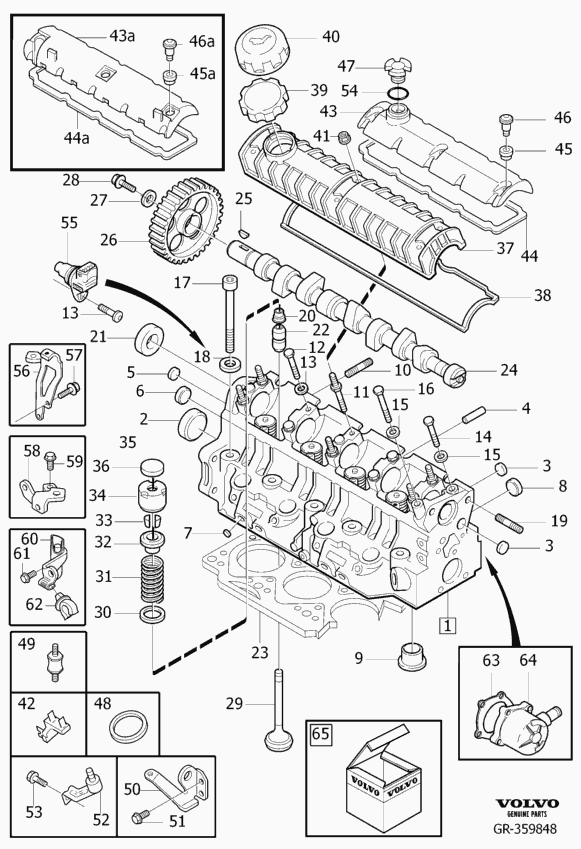 Volvo 30 638 662 - Zaptivni prsten, telo ventila parts5.com