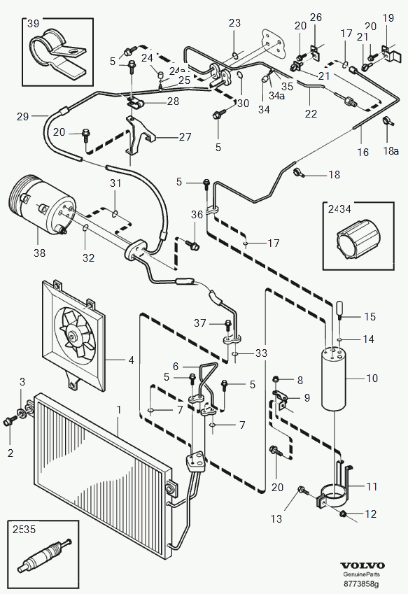 Volvo 30621526 - Trockner, Klimaanlage parts5.com