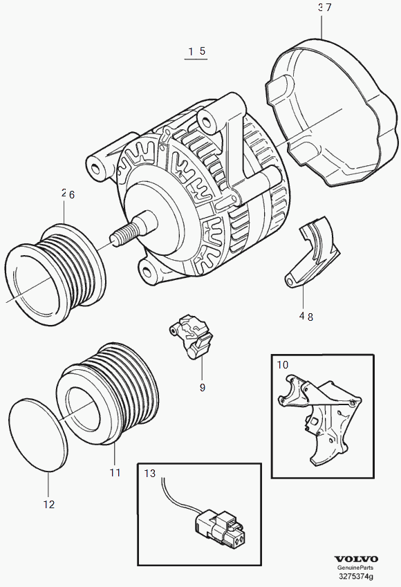 Volvo 8251638 - Alternator parts5.com