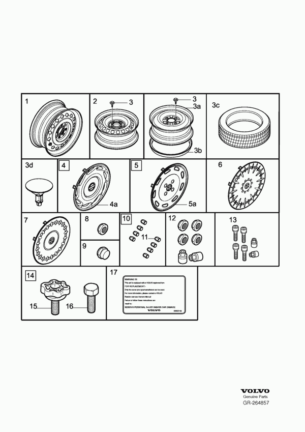 Volvo 30873148 - Rattamutter parts5.com