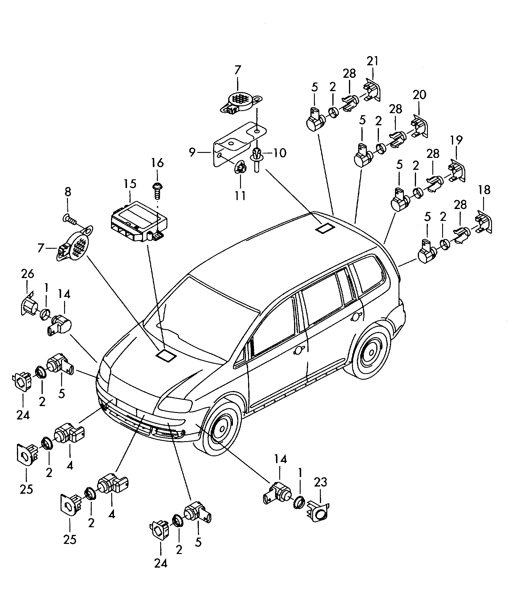 Seat 3C0 919 275 S - Czujnik zbliżeniowy parts5.com