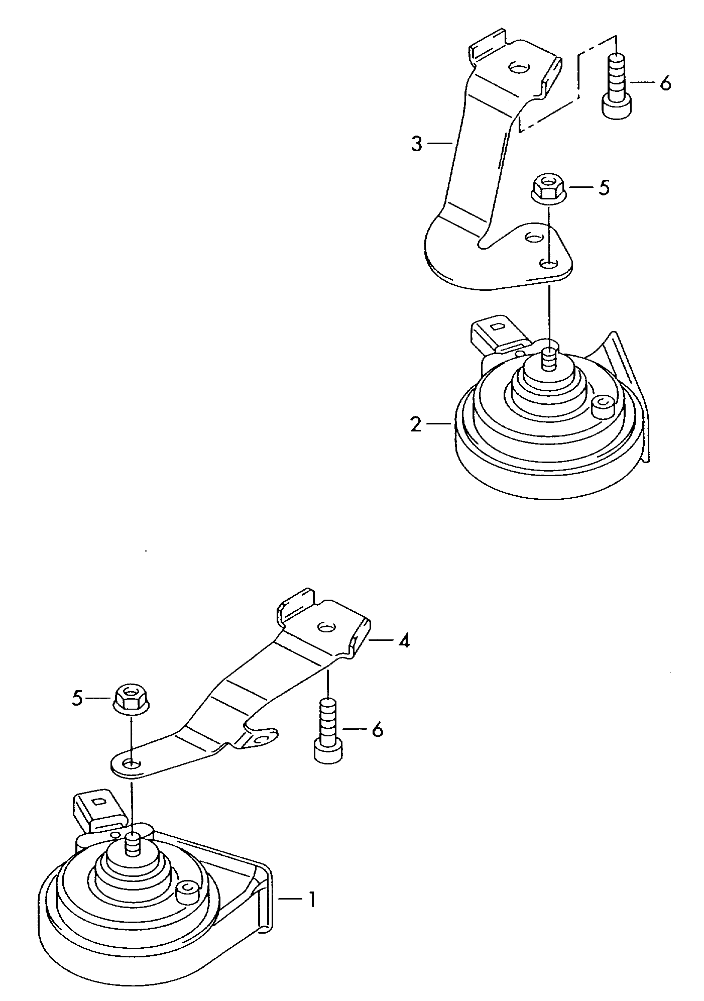 AUDI 5C0 951 223 C - Air Horn parts5.com