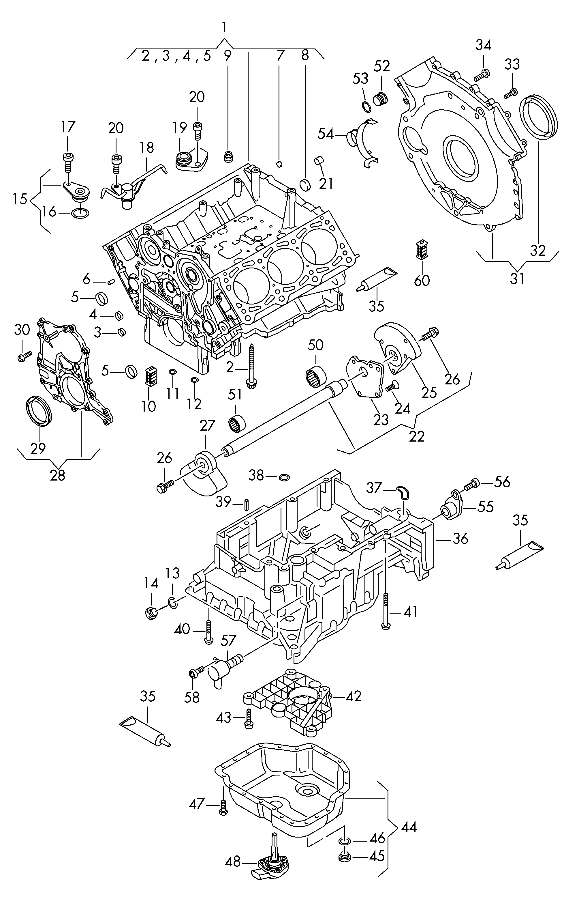 VW 079 103 051 D - Уплотняющее кольцо, коленчатый вал parts5.com