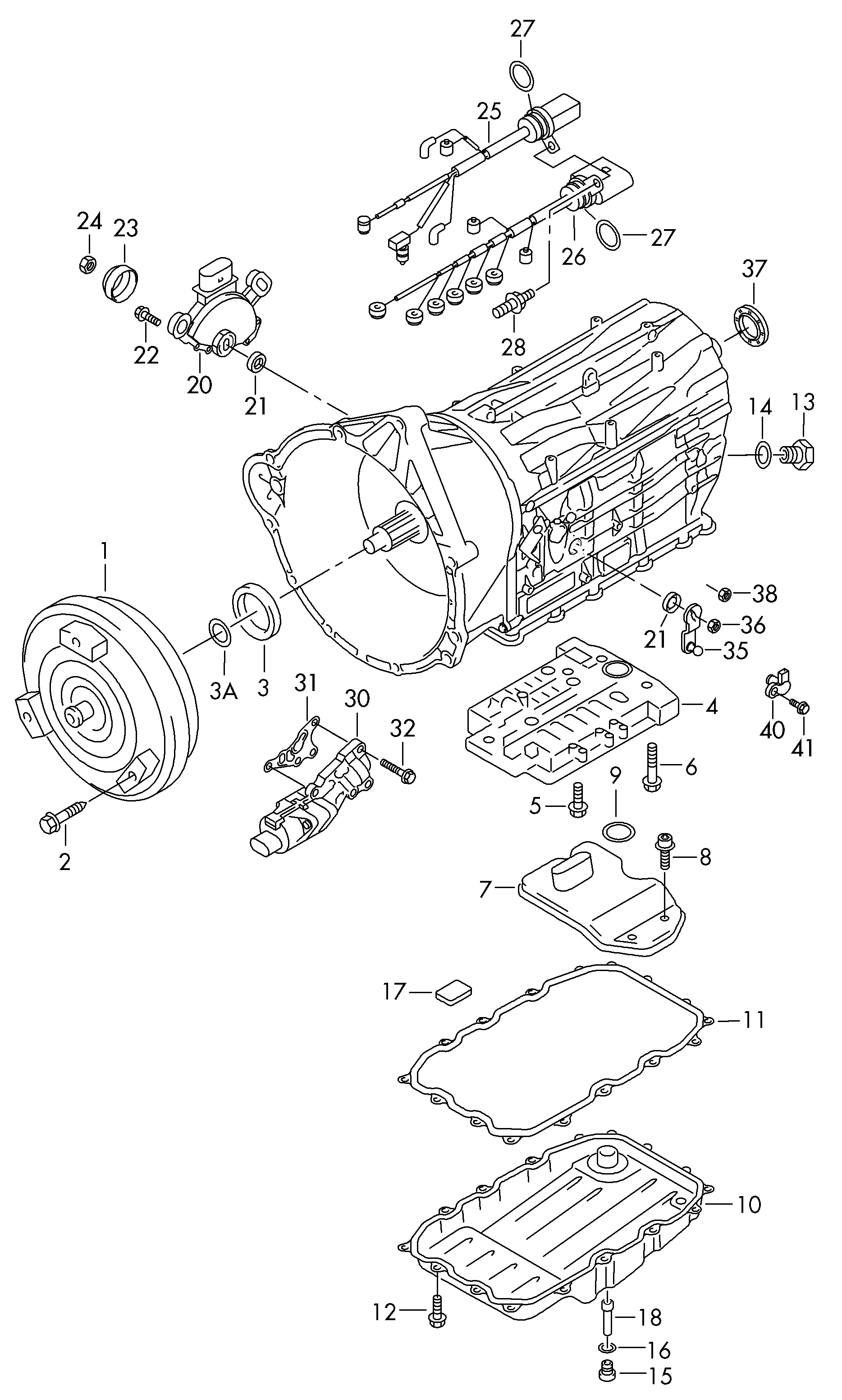 VAG WHT005510 - Screw, automatic transmission oil tray parts5.com