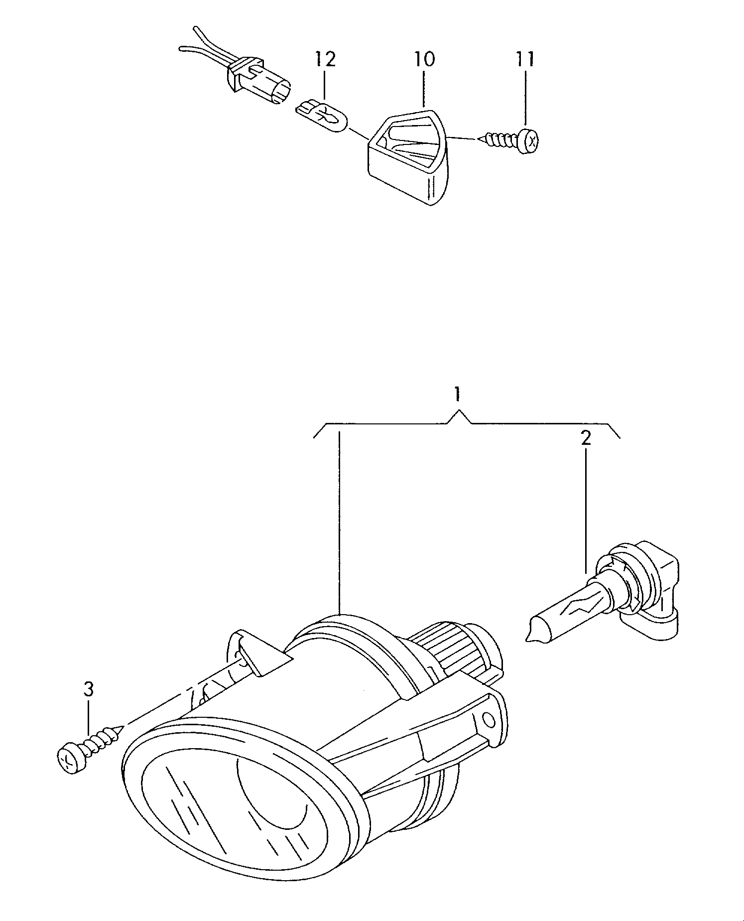 VW 3C0 941 700 B - Fog Light parts5.com