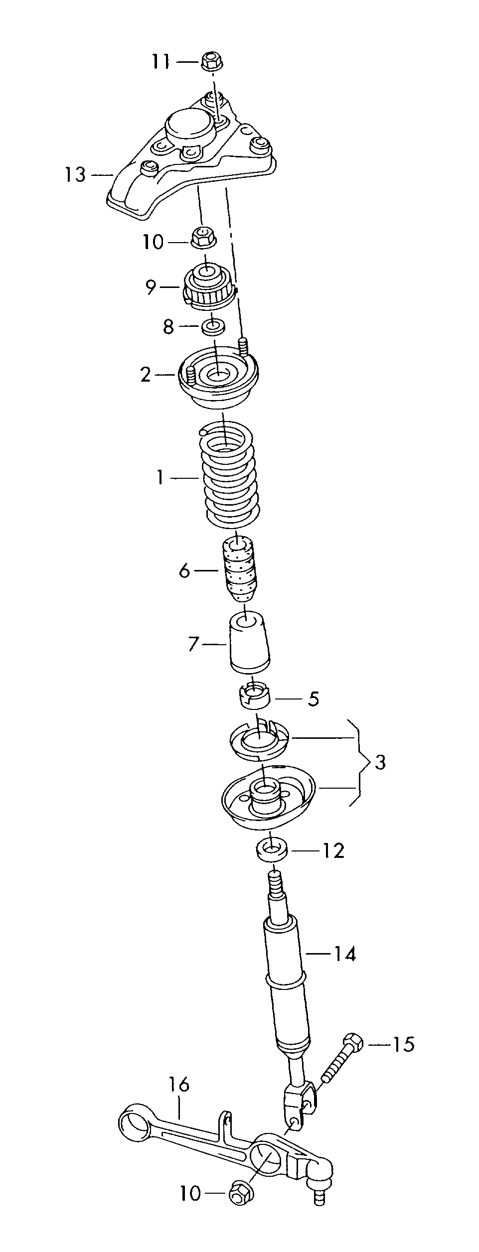 VAG 8D0412131F - Omejilni odbojnik, vzmetenje parts5.com