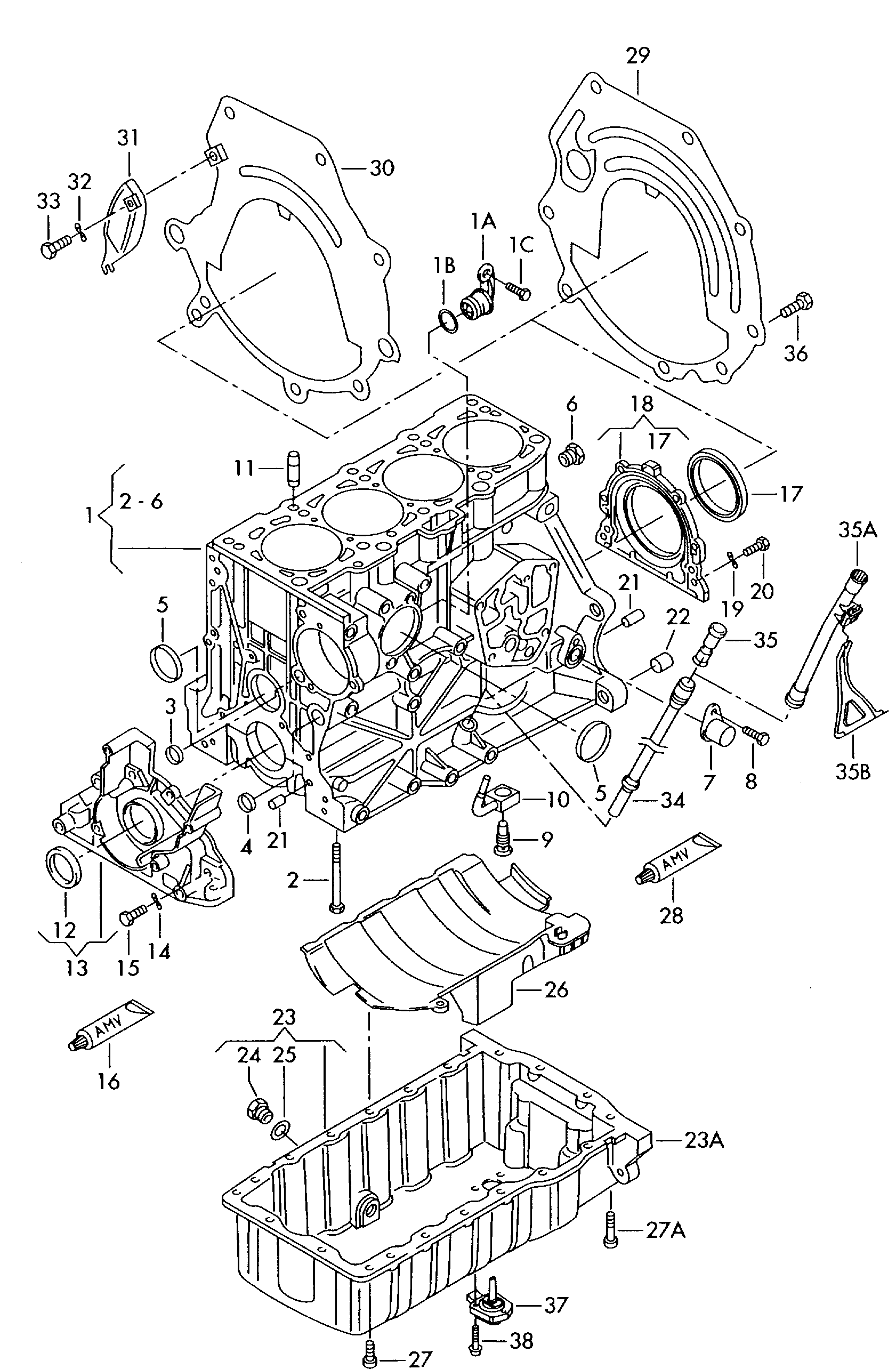 VAG N 906 606 01 - Zaporni vijak, korito za ulje parts5.com