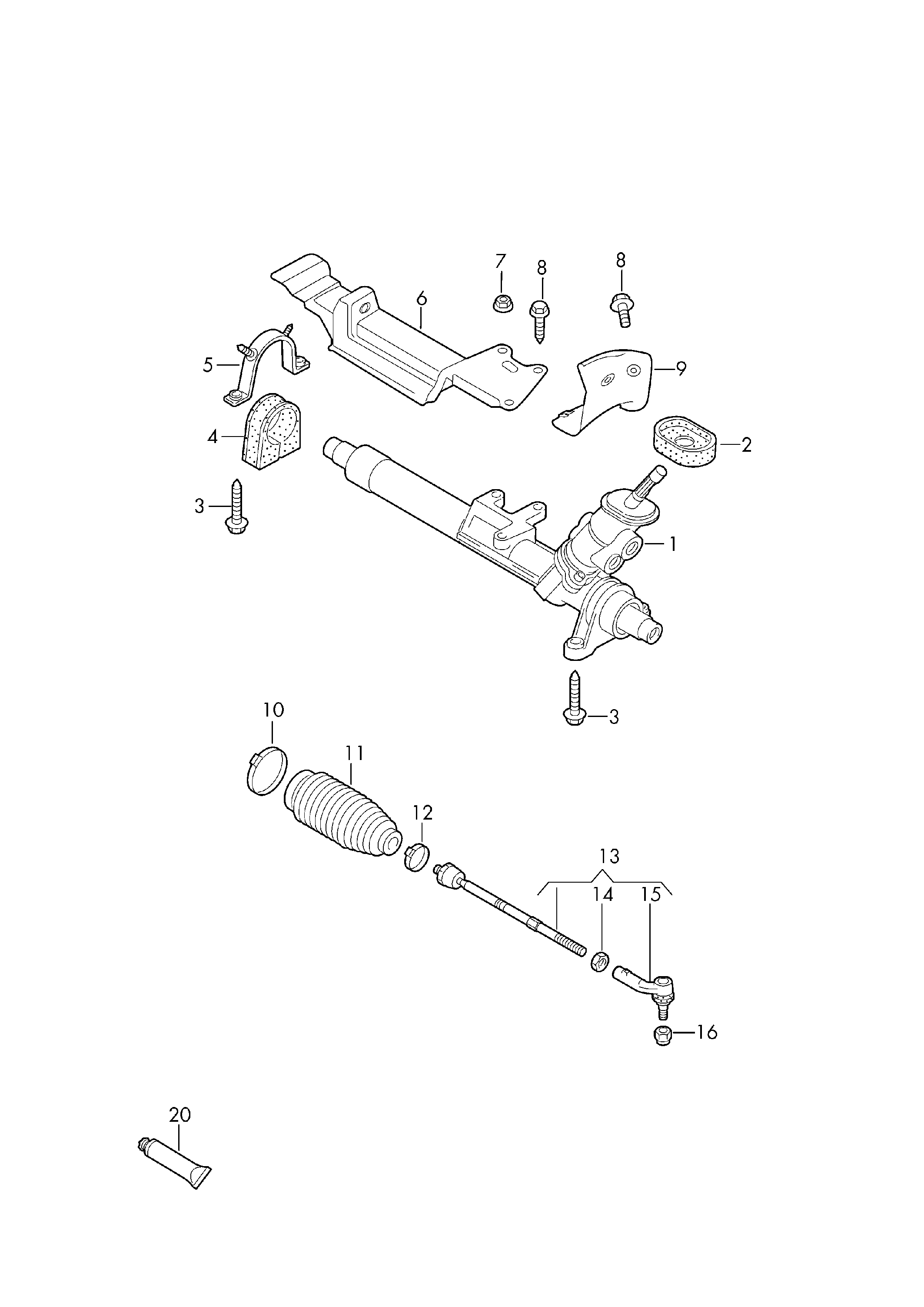 VW 1J0422811B - Krmilno gonilo parts5.com