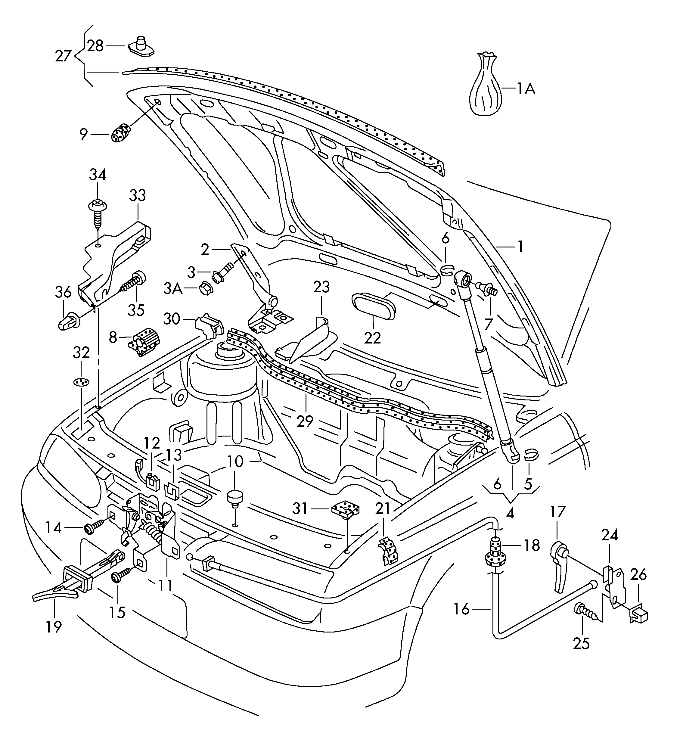 Seat 1J0823359D - Amortizor capota parts5.com