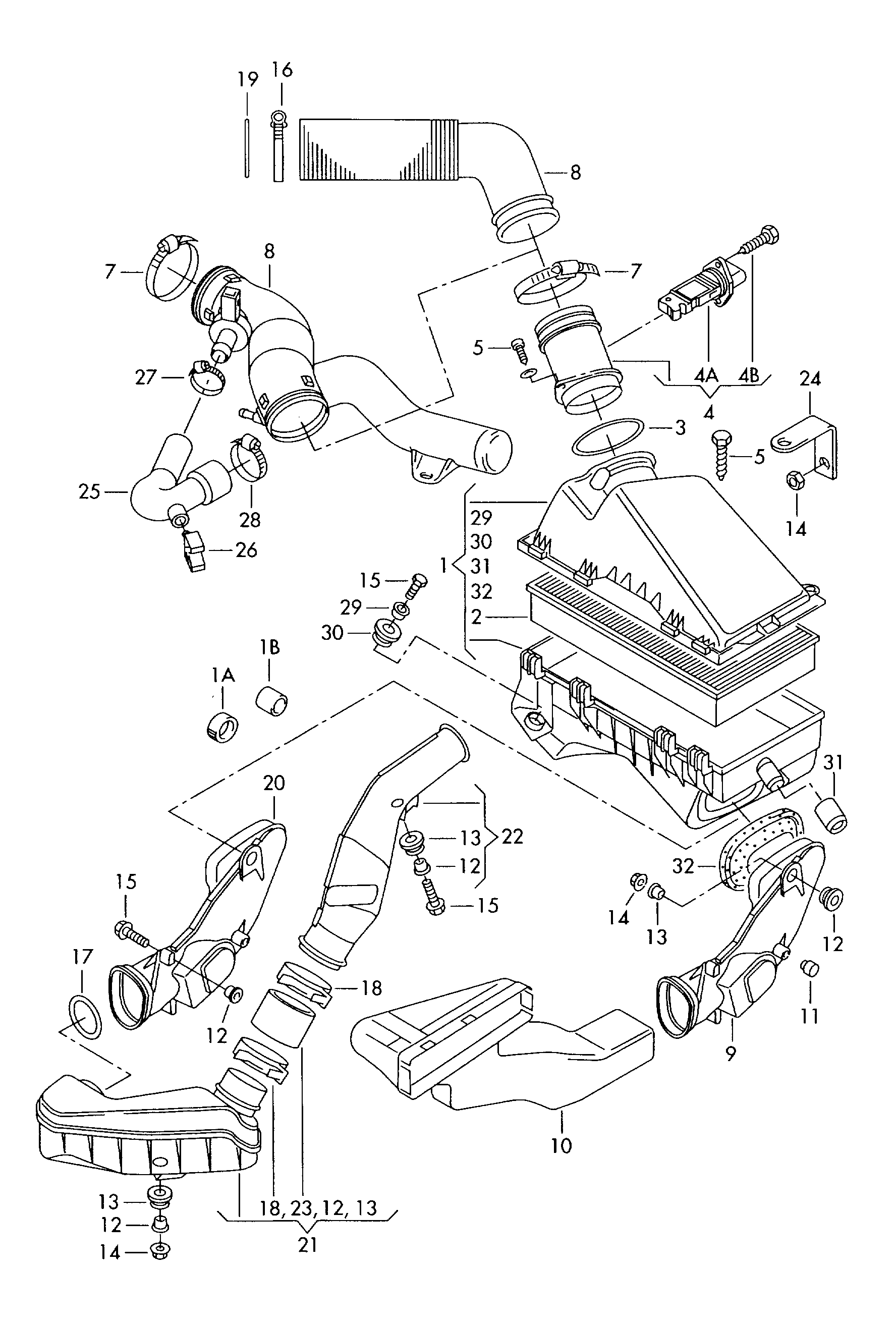 Seat 1J0129620A - Filtru aer parts5.com