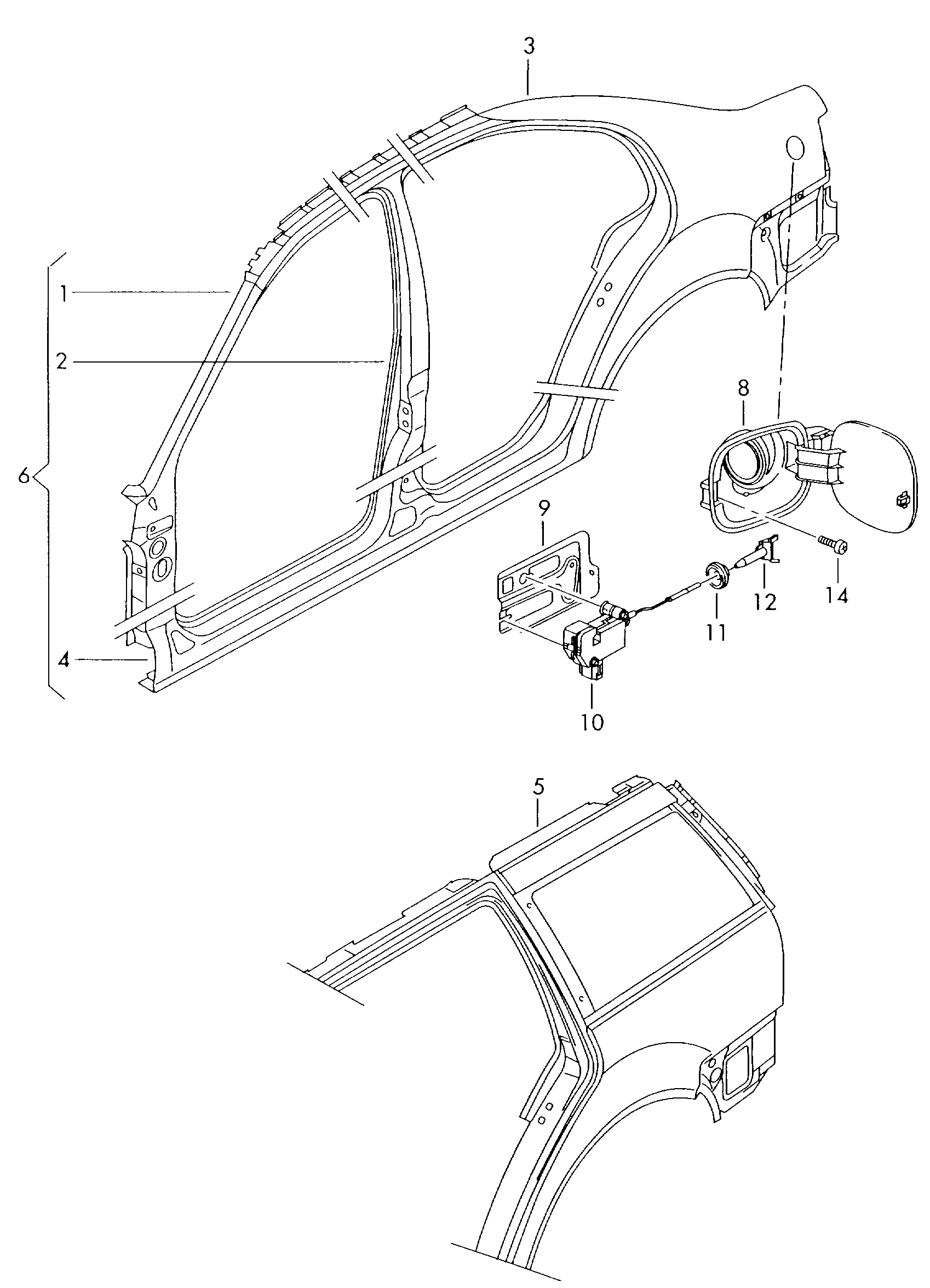 VAG 1J0 810 773 C - Izvršni element, centralno zaključavanje parts5.com