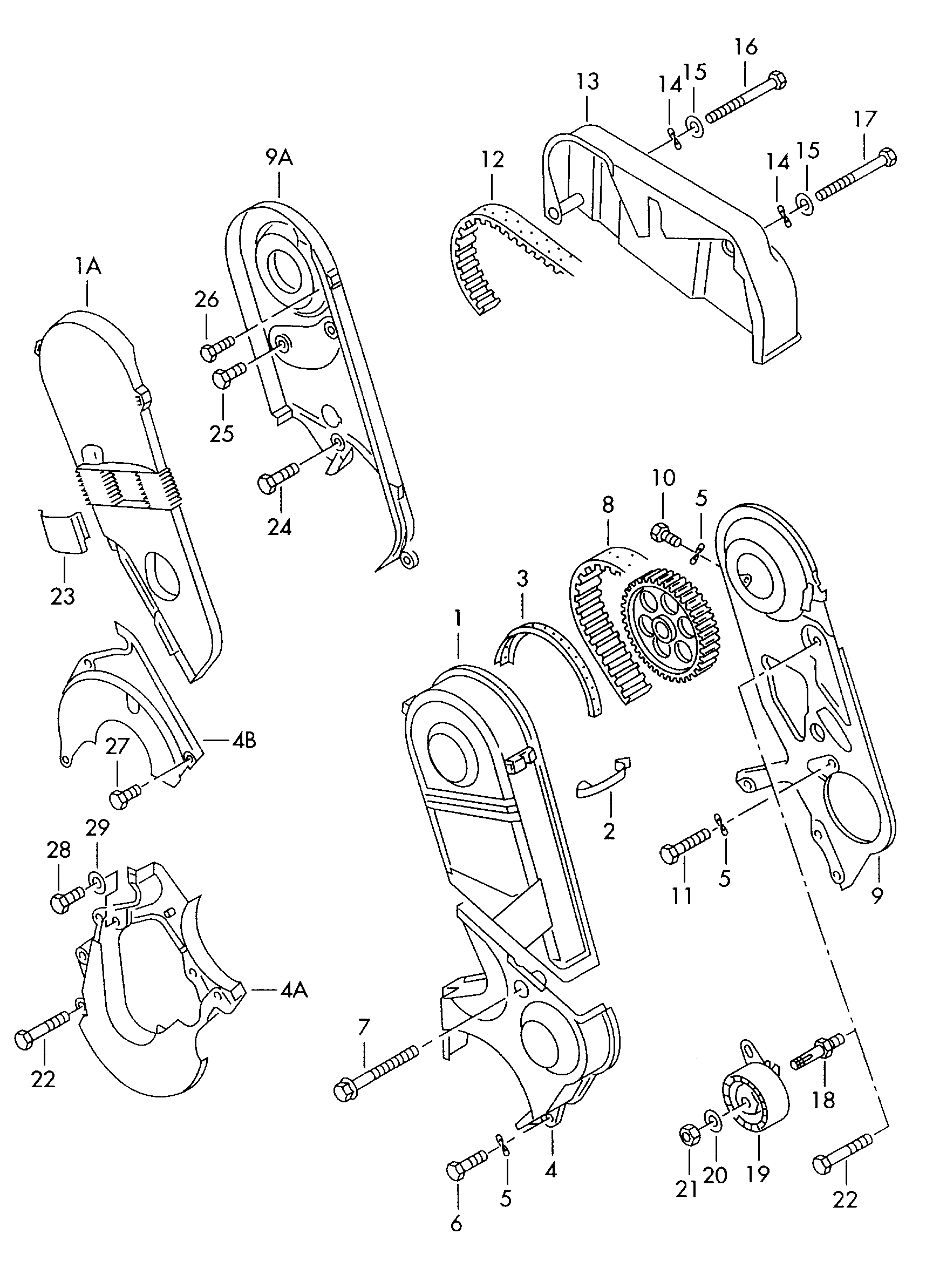 Skoda N 010 377 1 - Komplet zupčastog kaiša parts5.com