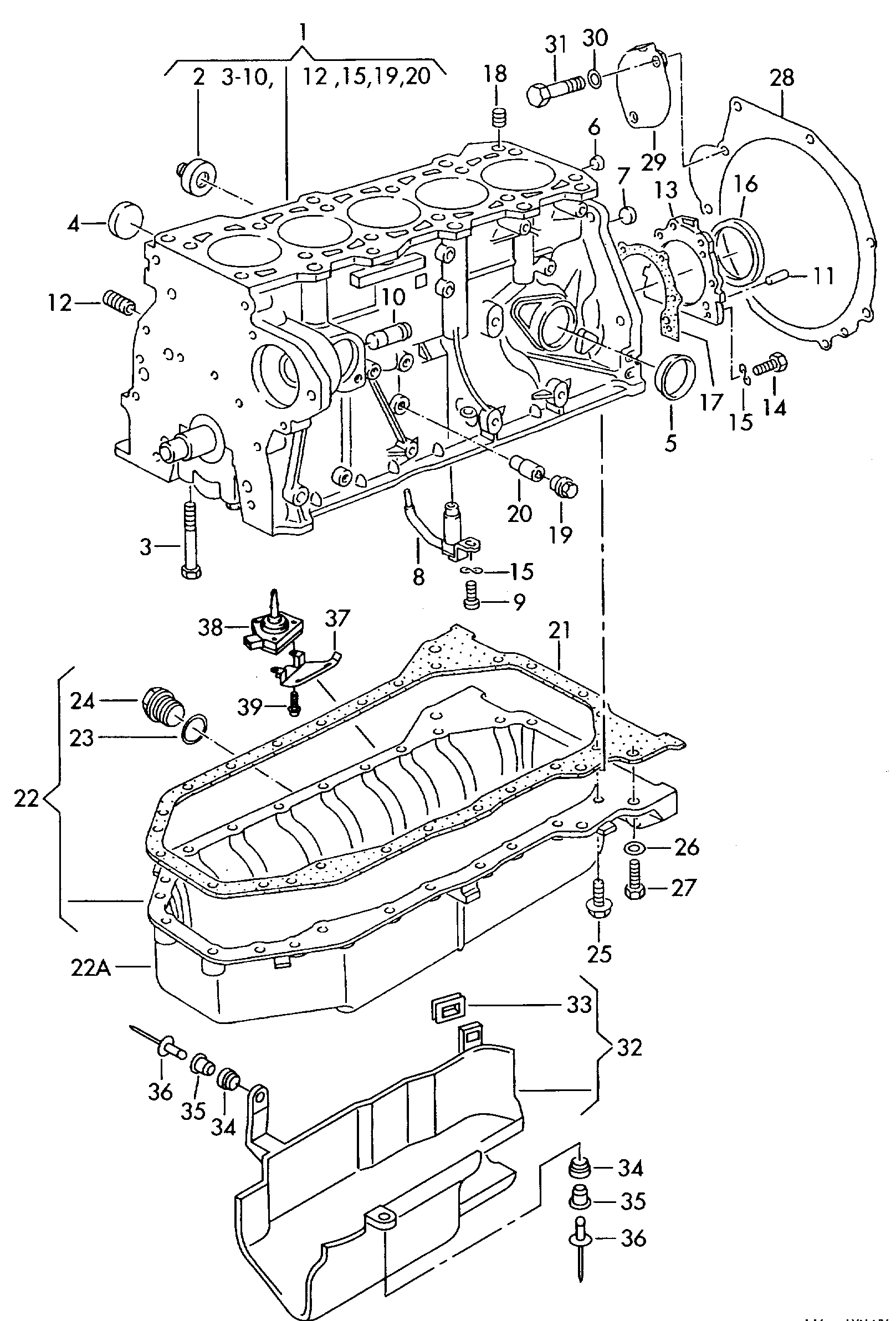 Porsche N.043.854.1 - Inel etansare, surub drena ulei parts5.com