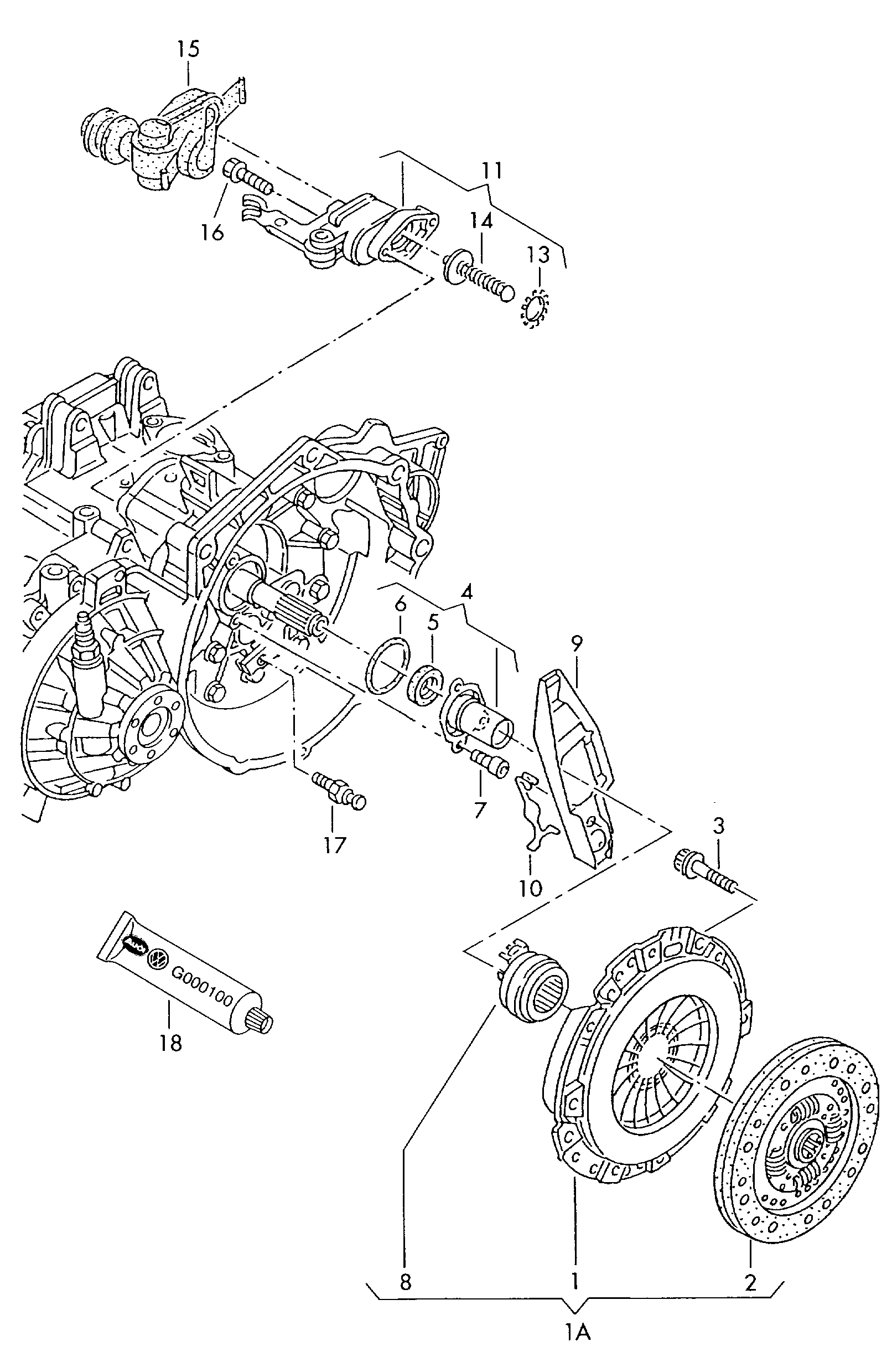 Seat 02A 141 165 A - Clutch Release Bearing parts5.com