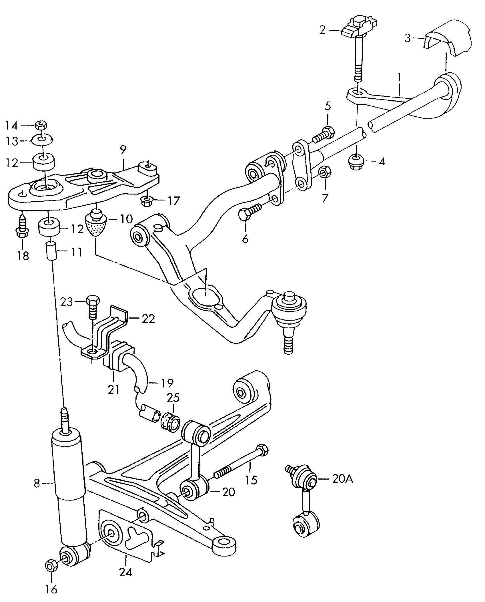 VW 701 407 303 - Tampon cauciuc, suspensie parts5.com