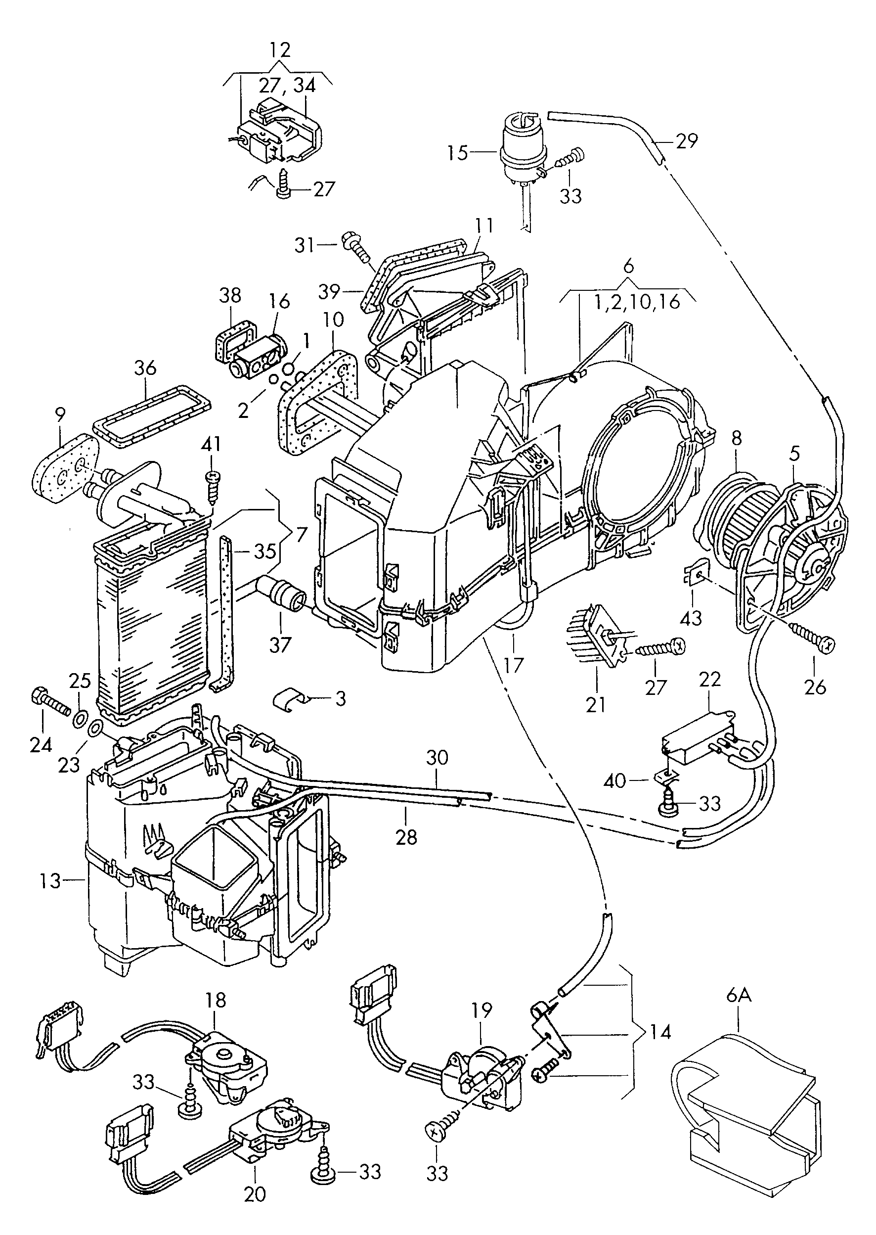 Seat 701 820 031 - Schimbator caldura, incalzire habitaclu parts5.com