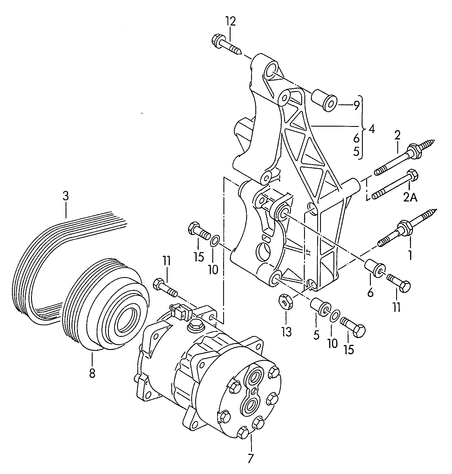 VAG 044260849B - Curea transmisie cu caneluri parts5.com