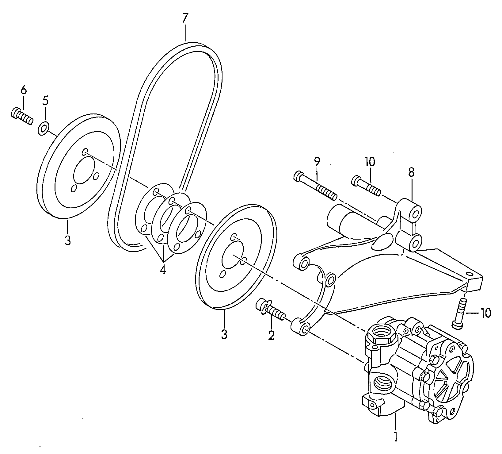 VW 044 145 157 AX - Pompa hidraulica, sistem de directie parts5.com