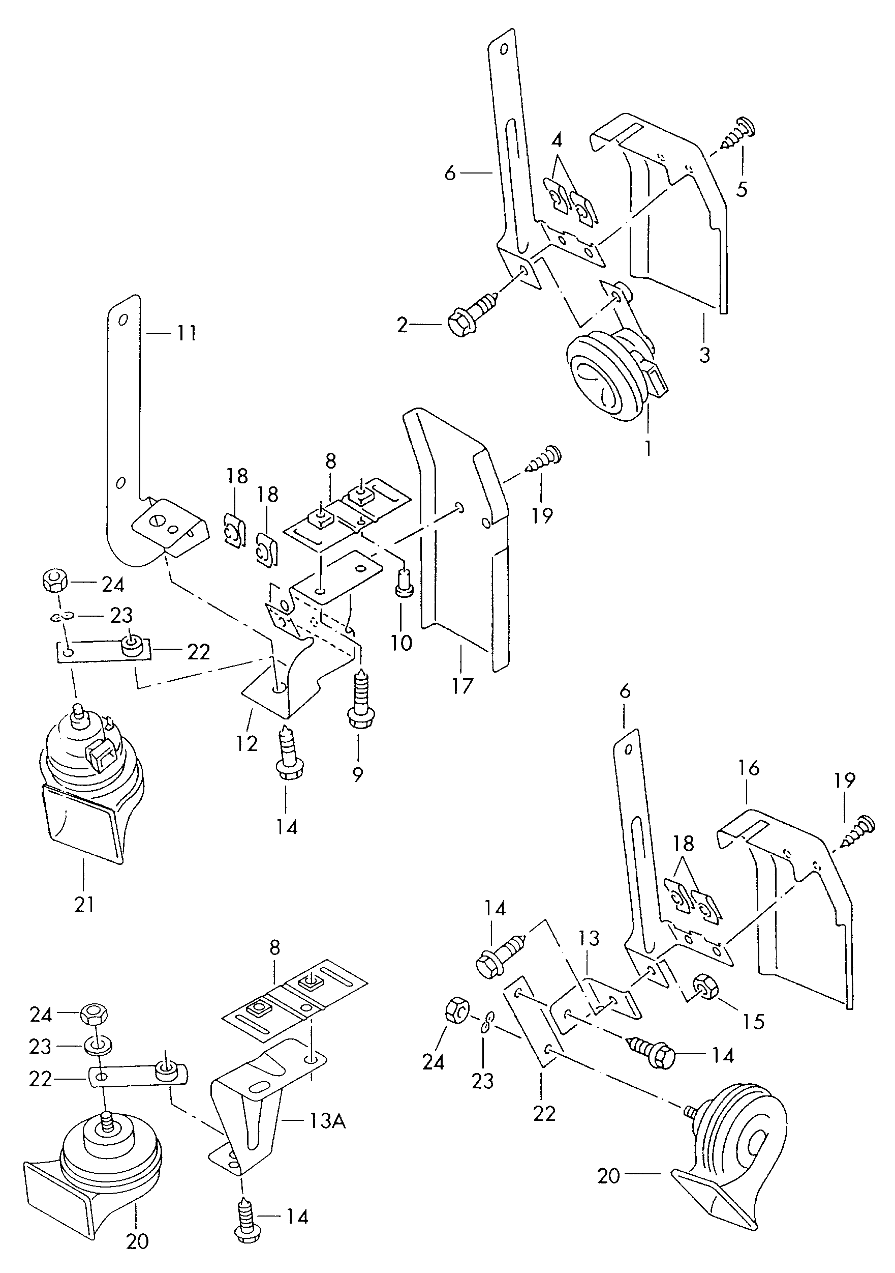 Skoda 3B0 951 223 - Claxon parts5.com