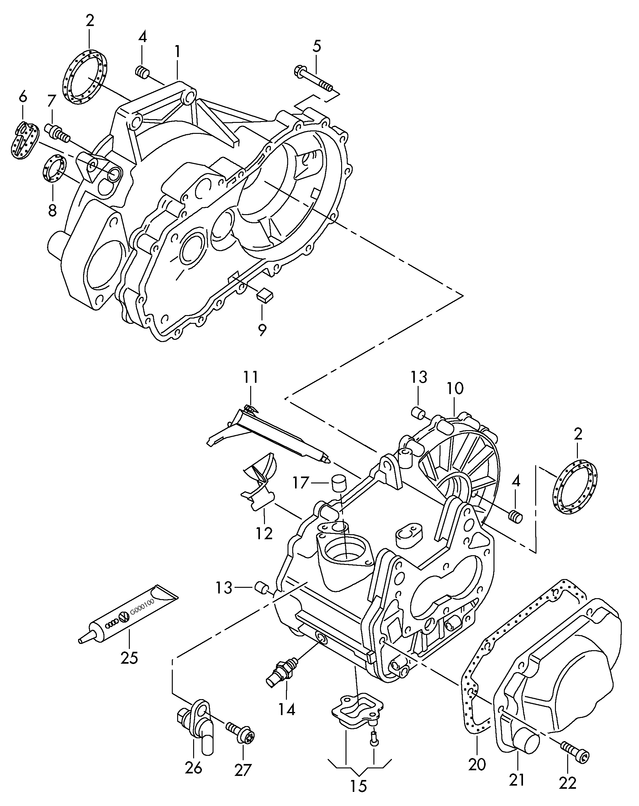 Skoda 02T311113A - Võlli rõngastihend, Käigukast parts5.com