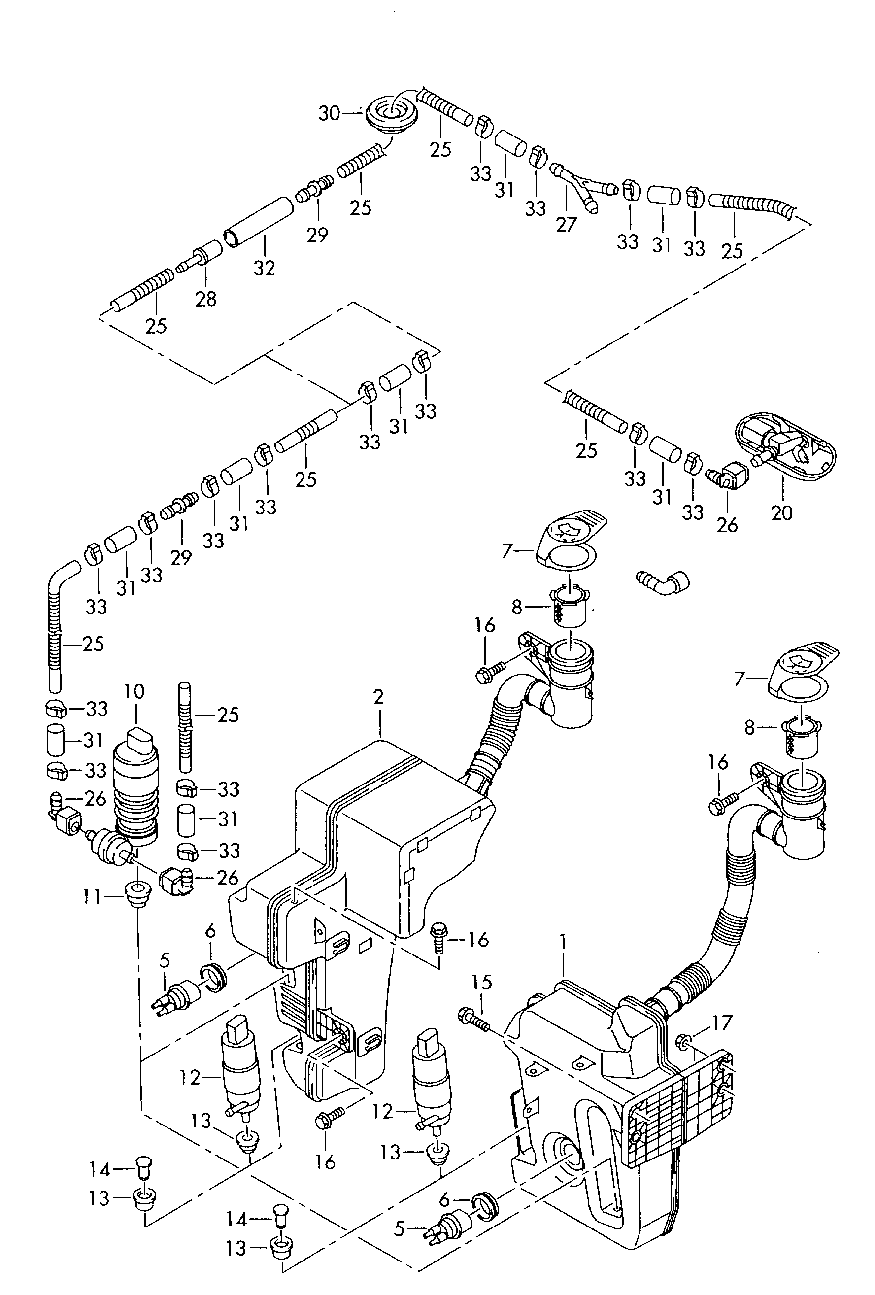 Porsche 6R0 955 681 - Водна помпа за миещо устр., почистване на фаровете parts5.com