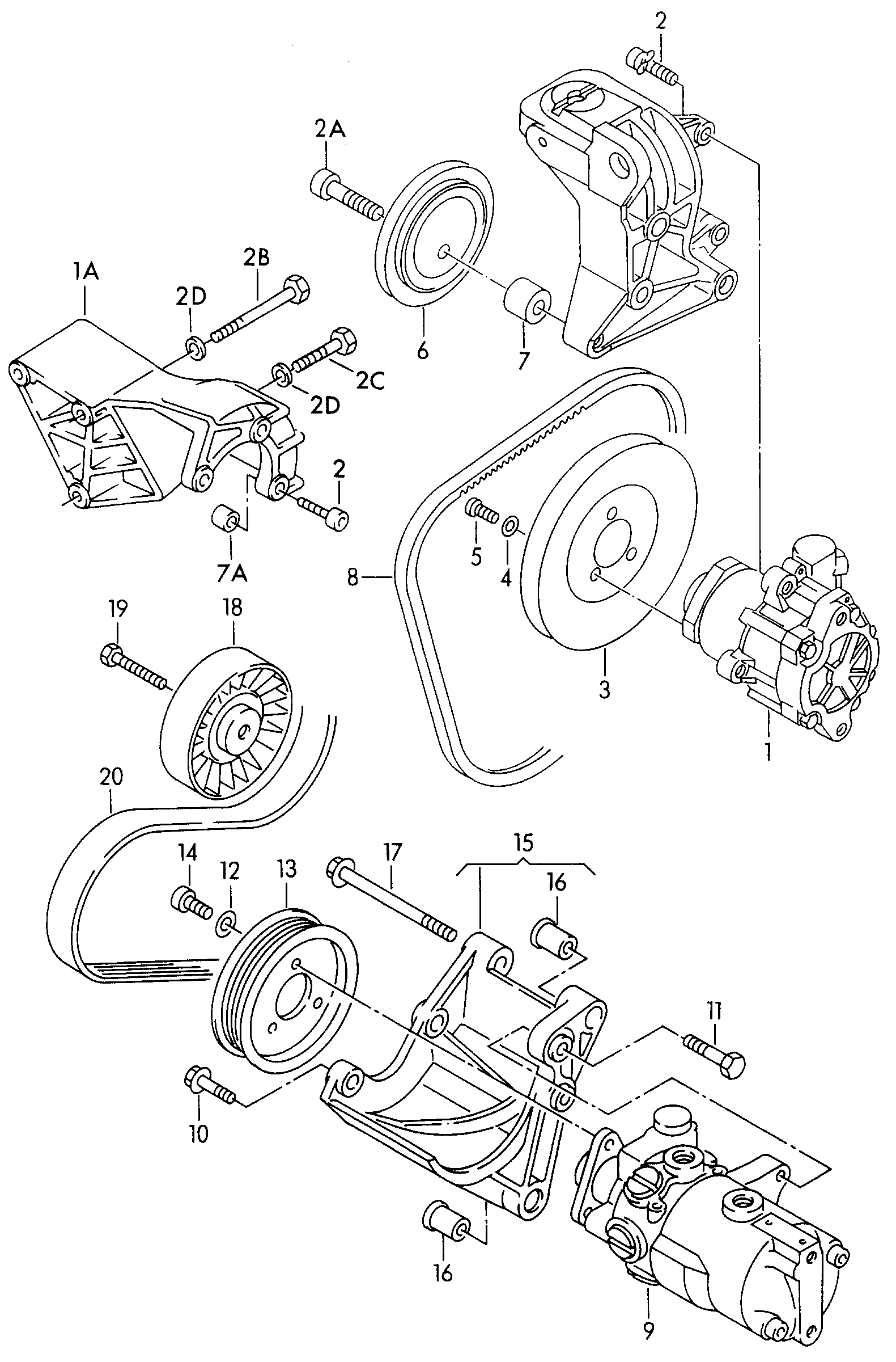 Ssangyong 074260849J - Curea transmisie cu caneluri parts5.com