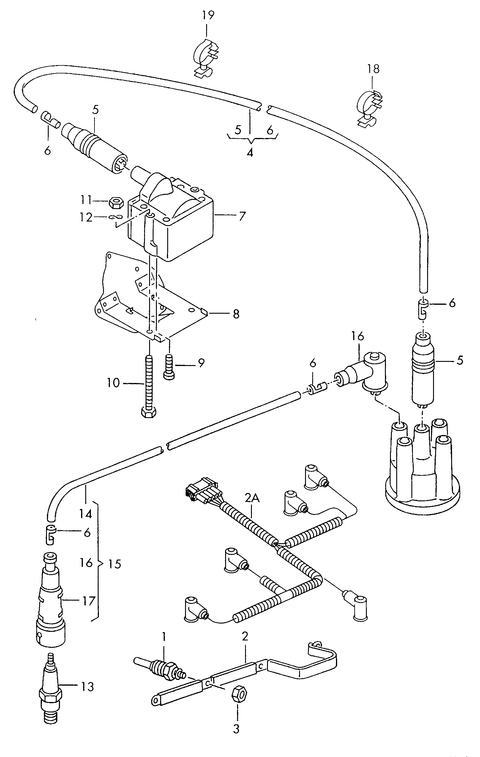 VW 101 000 036 AB - Свеча зажигания parts5.com