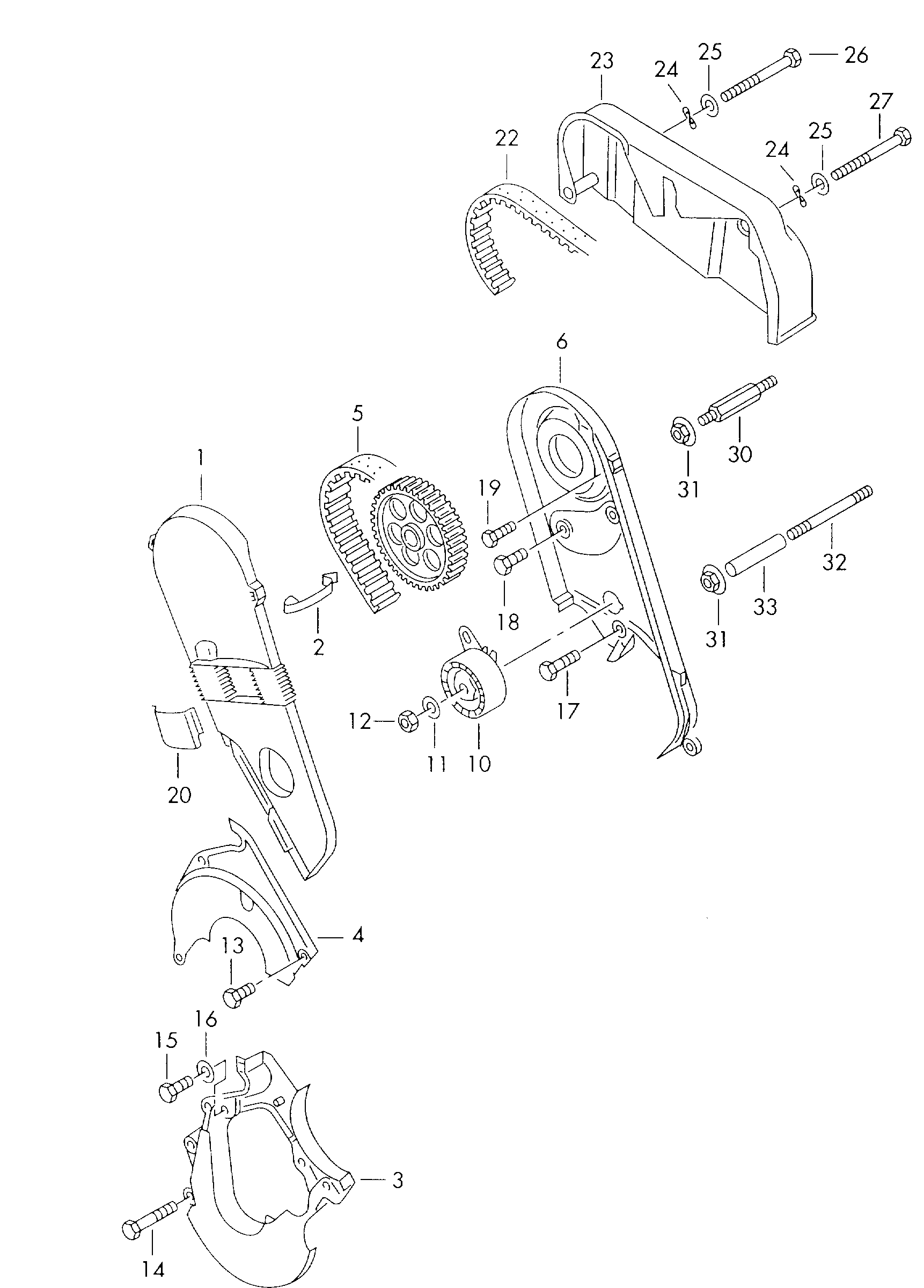 Seat 074109243C - Germe makarası, triger kayışı parts5.com