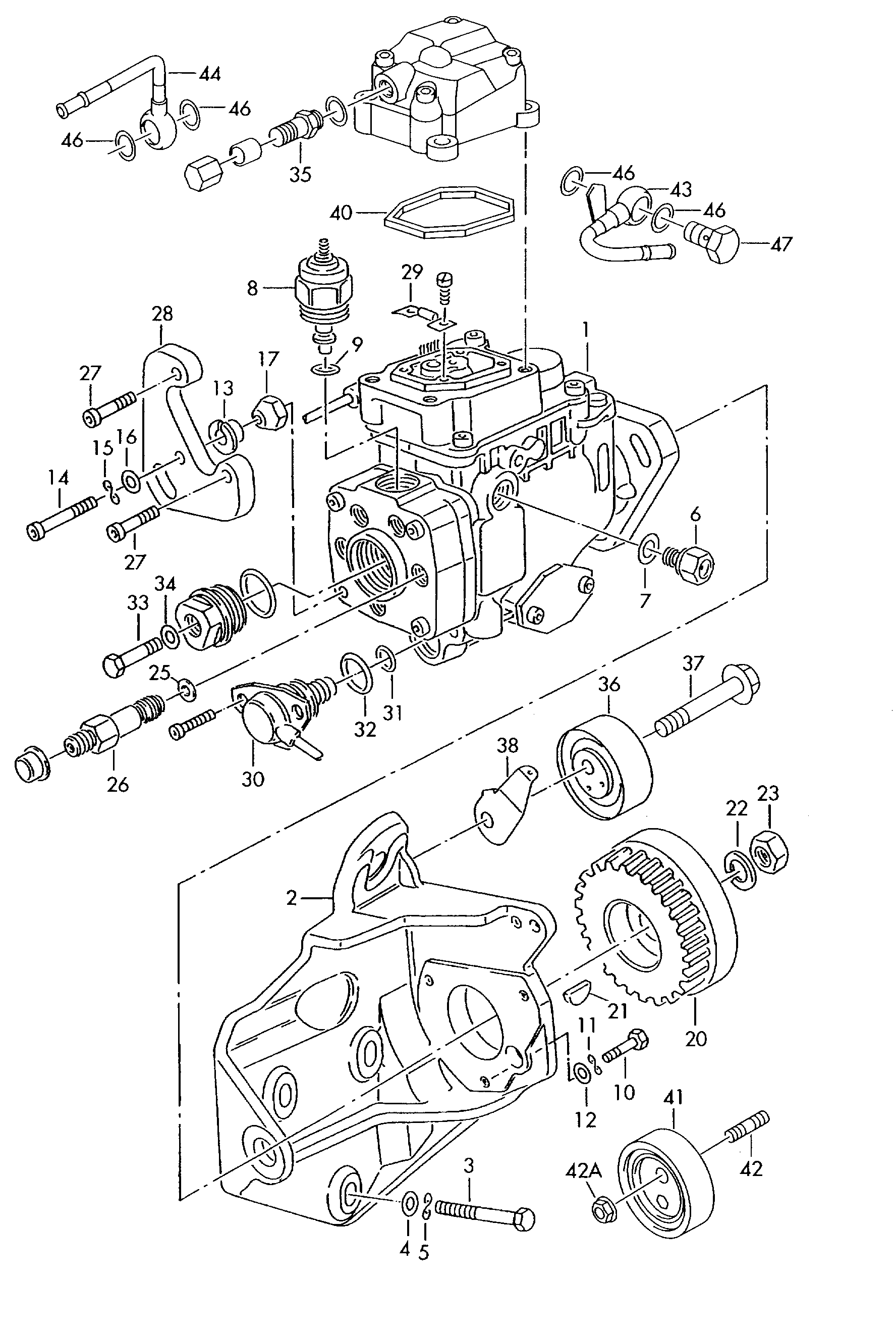 VW 074 130 195 B - Spannrolle, Zahnriemen parts5.com