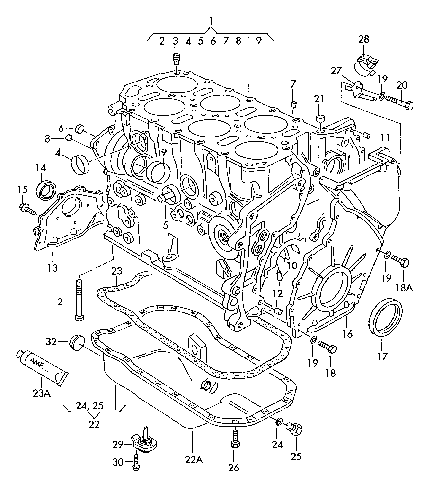 AUDI 068 198 171 - Shaft Seal, crankshaft parts5.com