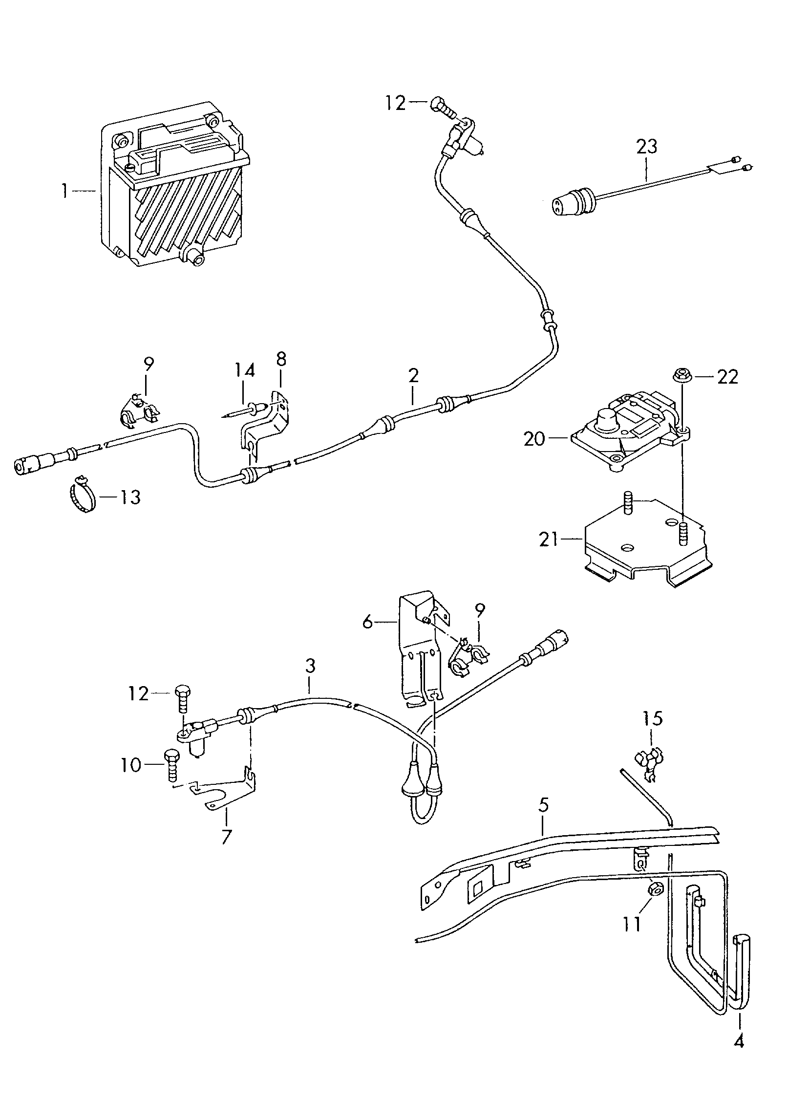 Skoda 701 927 807 F - Sensor, wheel speed parts5.com