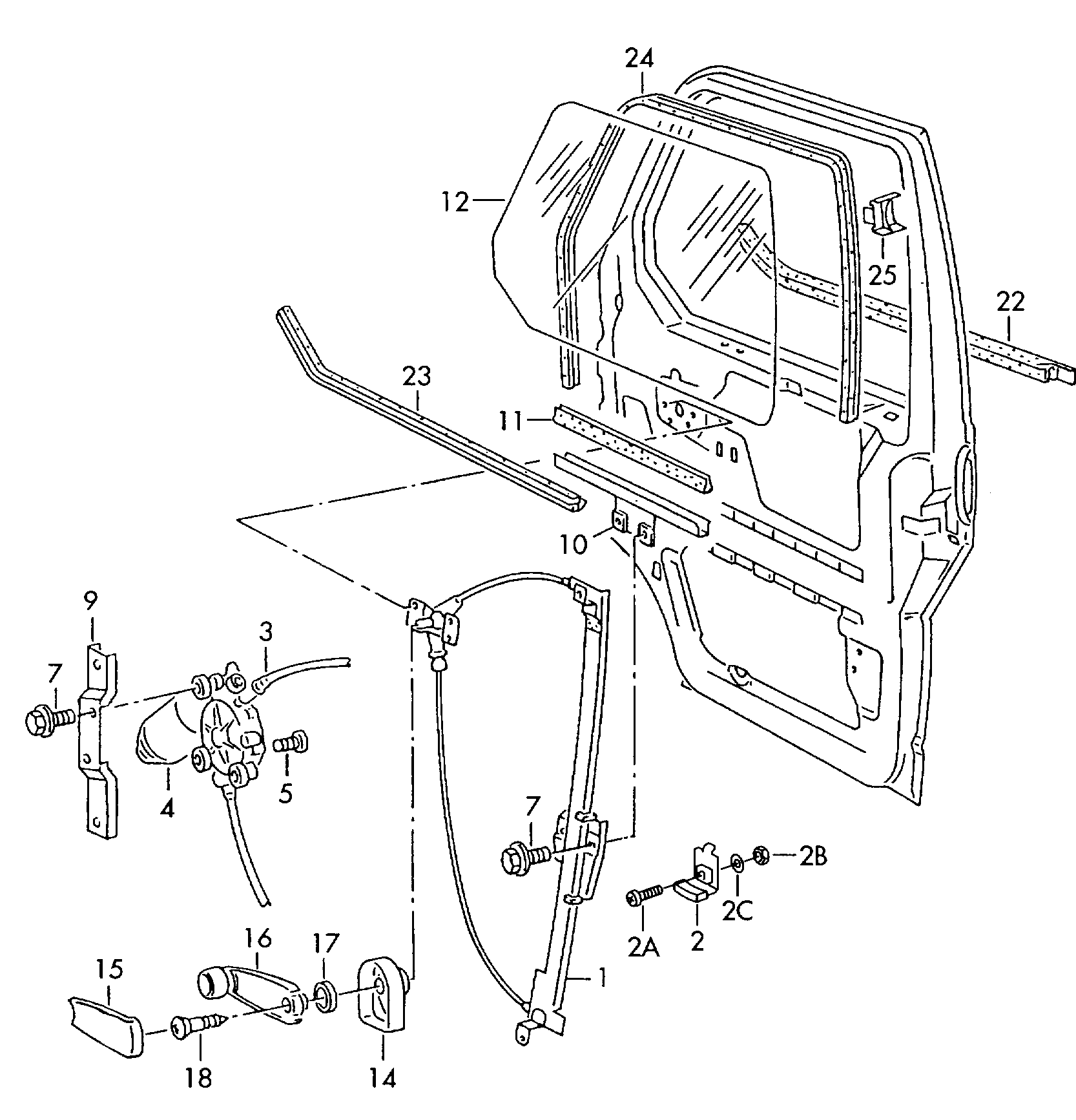 Skoda 701837501F - Aknatõstuk parts5.com