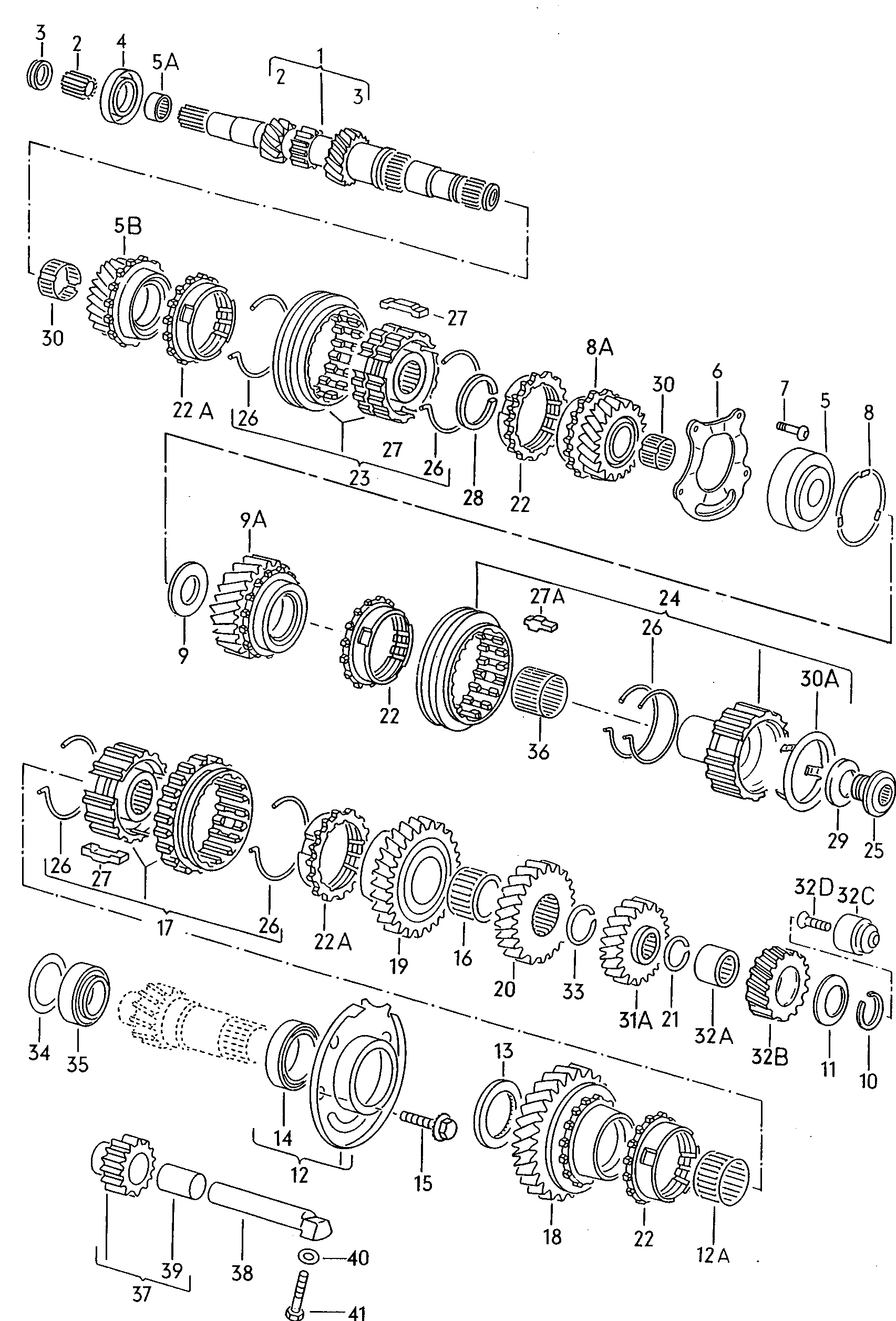 VW (SVW) 311 405 625 F - Pyöränlaakerisarja parts5.com