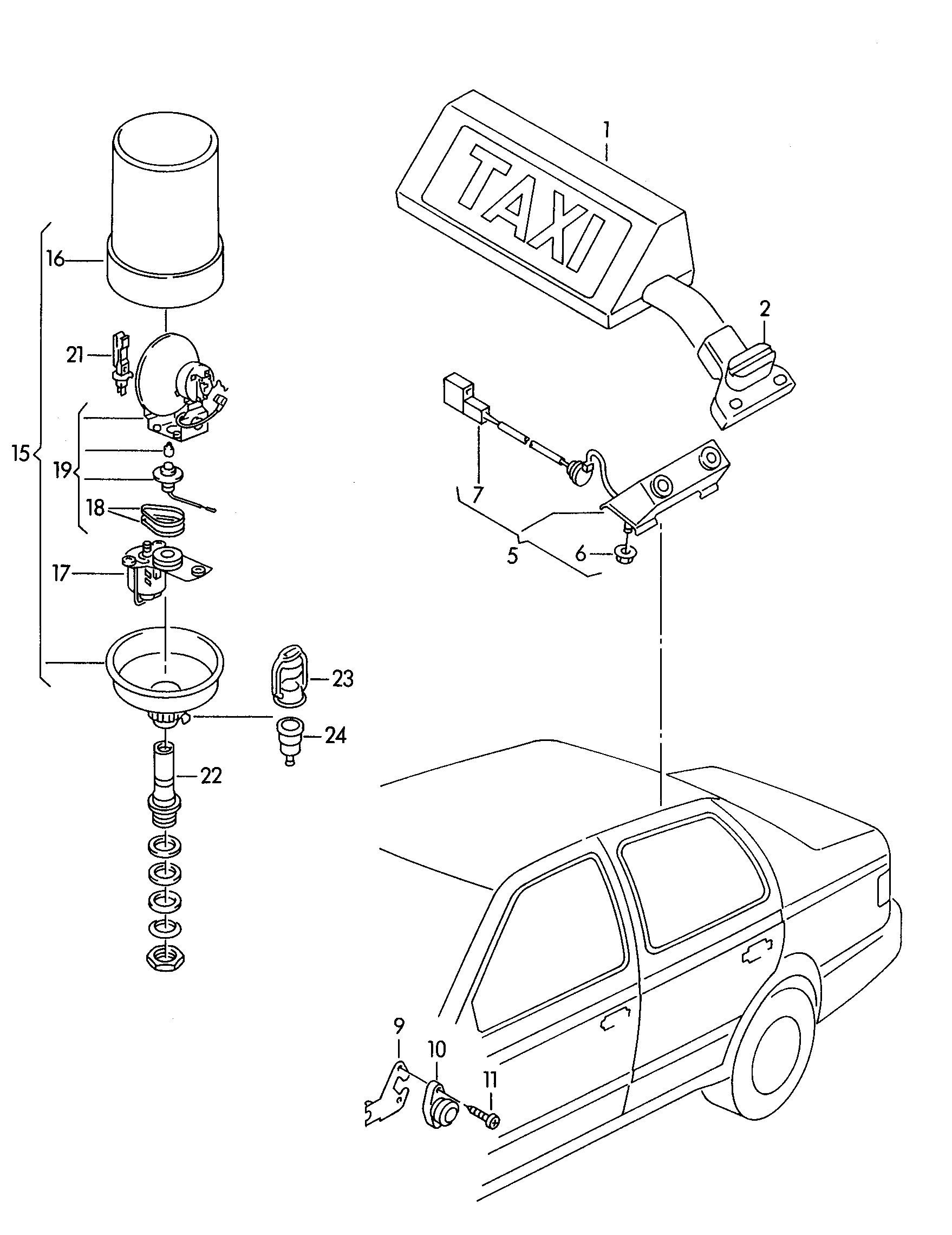 VAG N  0177612 - Zarnica, zaromet za osvet. pri zavijanju parts5.com